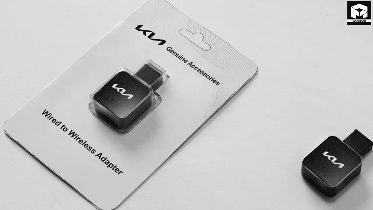 Kia India introduces a wired to wireless adapter for Seltos, Sonet, and Carens models at Rs 4,344. Get complete details on compatibility, features, and installation process. - image