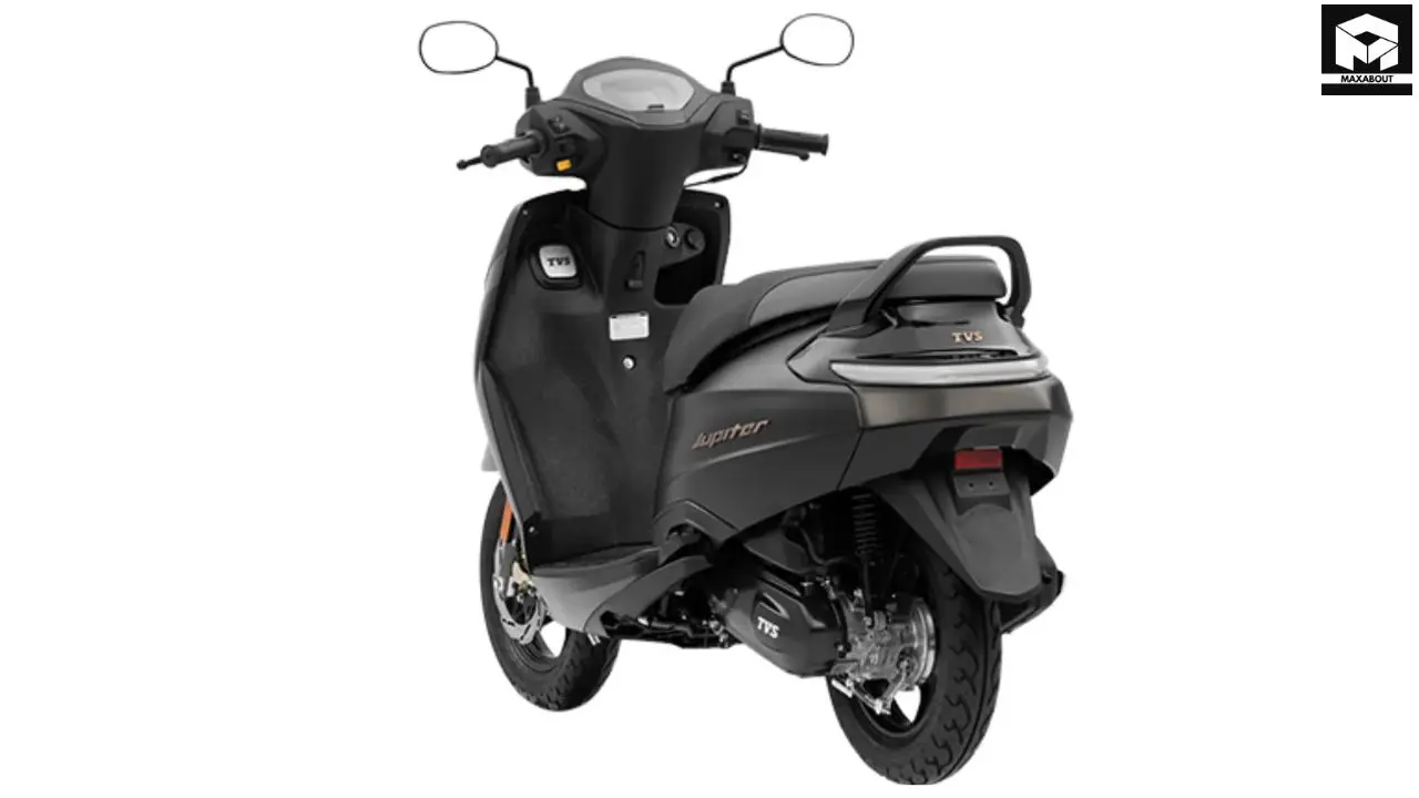 TVS Motor has launched the Jupiter 110 Special Edition with an all-black color scheme and premium features at Rs 93,000. Discover what sets this limited edition scooter apart. - midground