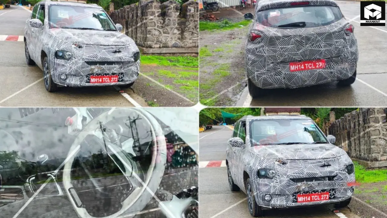 Get exclusive details on the upcoming Tata Punch facelift, featuring Altroz-inspired connected LED taillights and a 360° camera system. Here's what to expect from Tata's refreshed micro-SUV. - left