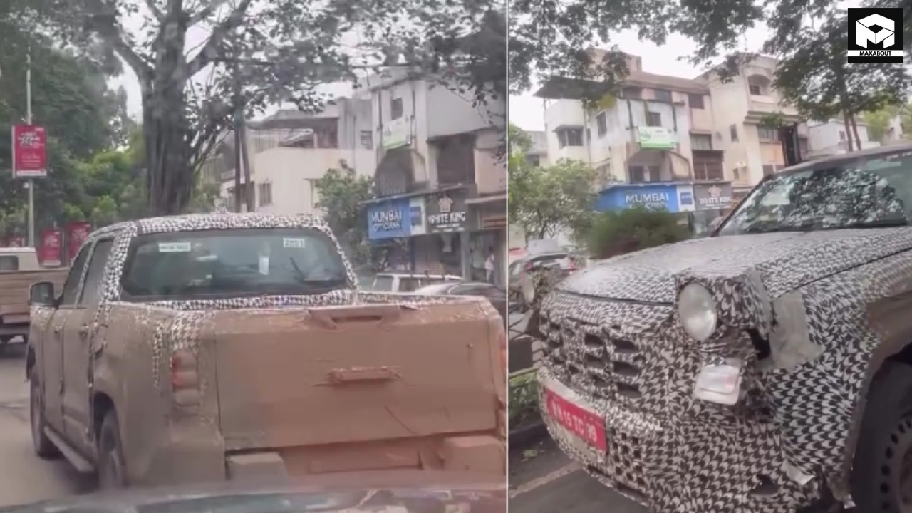 Compare the 2026 Mahindra Scorpio N Pickup and Toyota Hilux in our comprehensive load testing analysis. Discover which truck delivers better payload capacity, towing strength, and value. - closeup