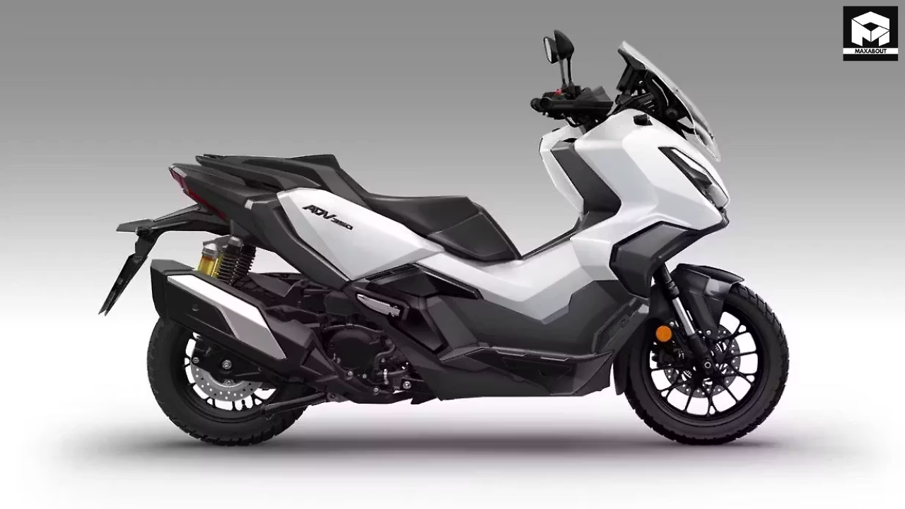 Discover the exciting features and specifications of the newly unveiled 2026 Honda ADV 350, Honda's latest adventure scooter designed for both urban commuting and light off-roading. - close-up