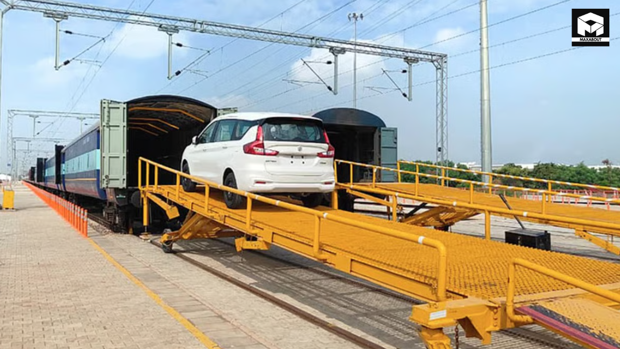 Maruti Suzuki becomes the first carmaker to transport vehicles to Kashmir Valley by rail, cutting logistics costs and carbon emissions while strengthening regional connectivity. - close-up