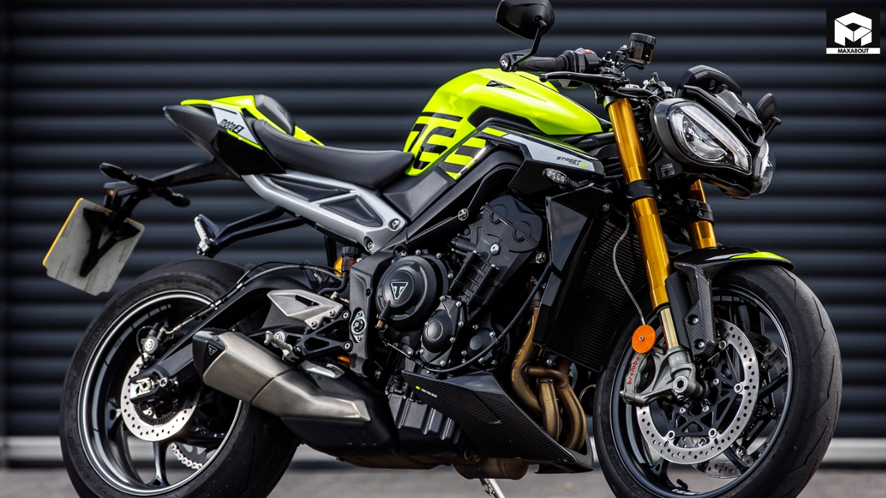 Discover what's known about the upcoming Triumph Street Triple RX and Moto2 Editions, including expected specifications, performance upgrades, and release timeline. - close up