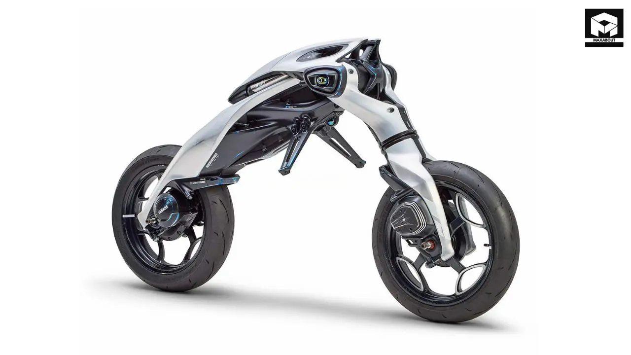 Discover Yamaha's 16 groundbreaking exhibits at the Japan Mobility Show, from electric motorcycles and AI-powered bikes to hydrogen engines, showcasing their vision for sustainable transportation. - shot