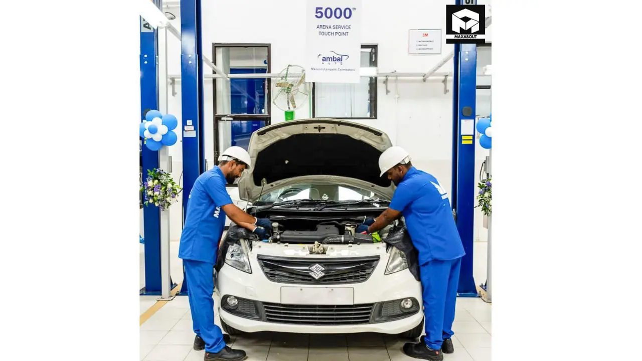 Maruti Suzuki expands its service network with its 5,000th Arena outlet. Learn about their growth strategy, customer benefits, and plans for 500 more centers in FY26. - landscape