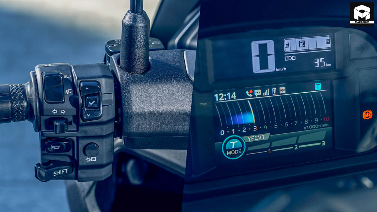 Explore the 2026 Yamaha NMax 155's innovative CVT with downshift feature, performance improvements, and tech upgrades in this comprehensive guide. - close-up