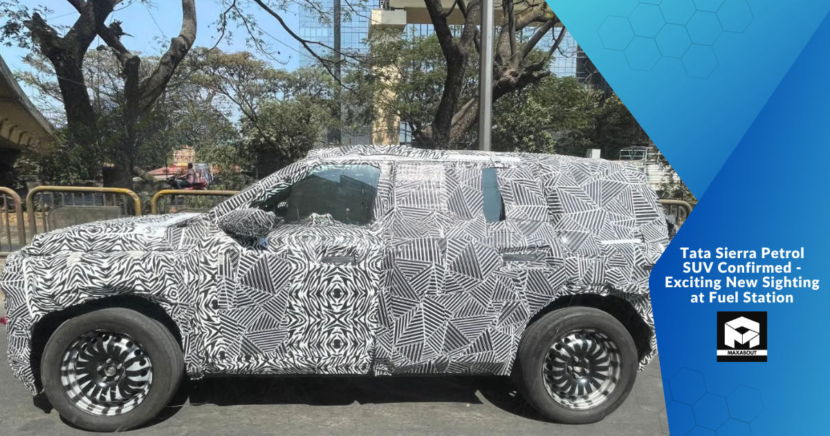 Tata Sierra Petrol SUV Confirmed - Exciting New Sighting at Fuel Station