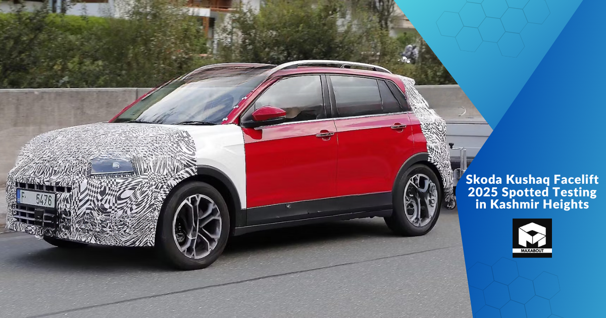 Skoda Kushaq Facelift 2025 Spotted Testing in Kashmir Heights