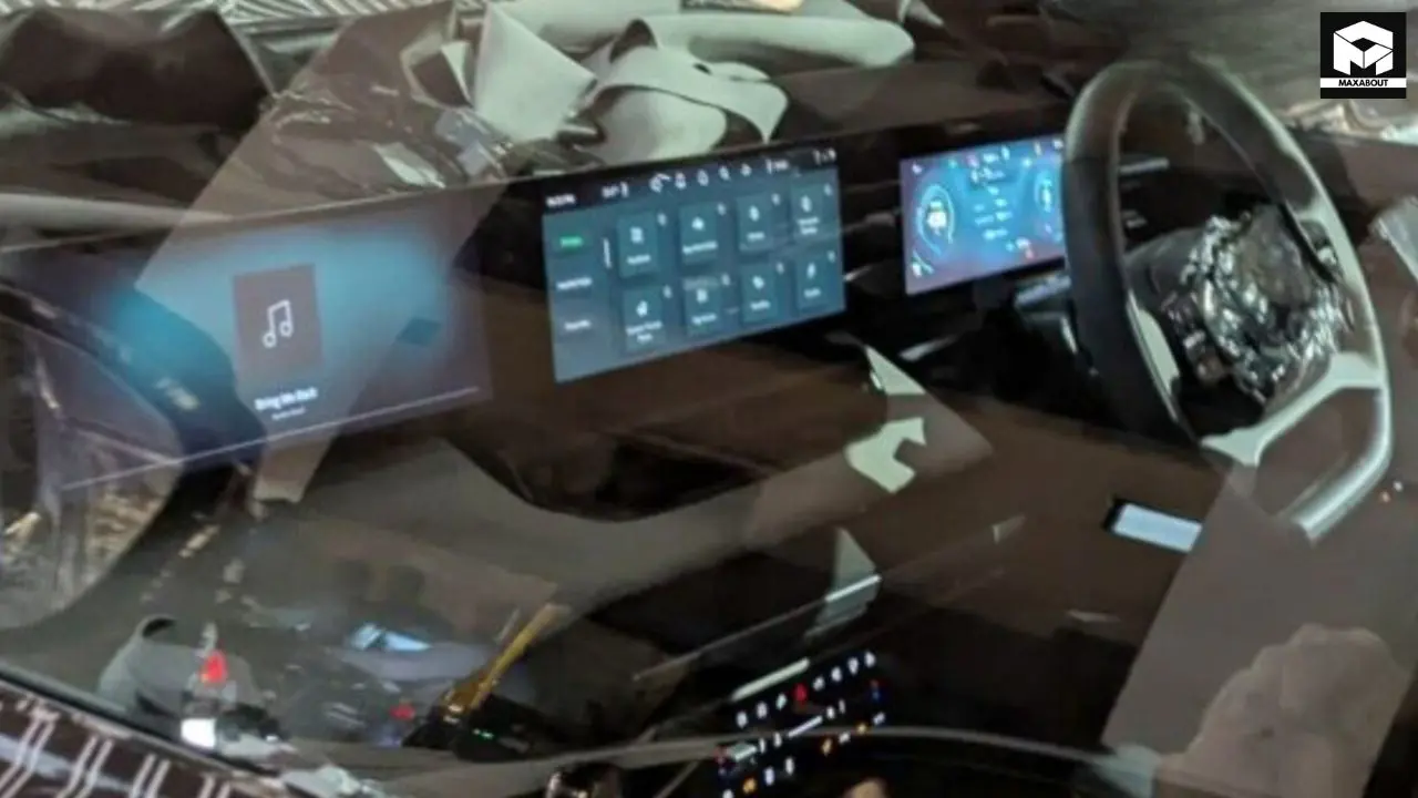 Get an exclusive look at the new Tata Sierra's interior featuring a triple screen layout, premium dashboard, and luxurious amenities that position it as a high-end SUV. - pic