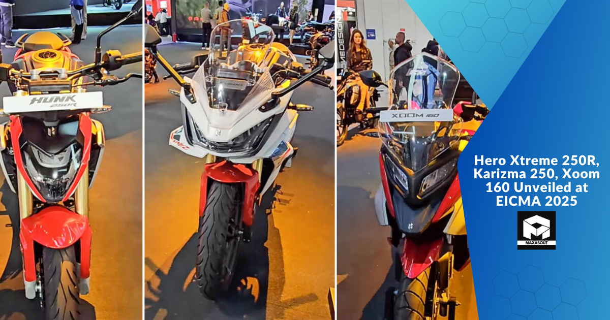 Hero Xtreme 250R, Karizma 250, Xoom 160 Unveiled at EICMA 2025
