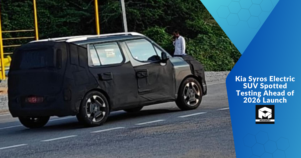 Kia Syros Electric SUV Spotted Testing Ahead of 2026 Launch