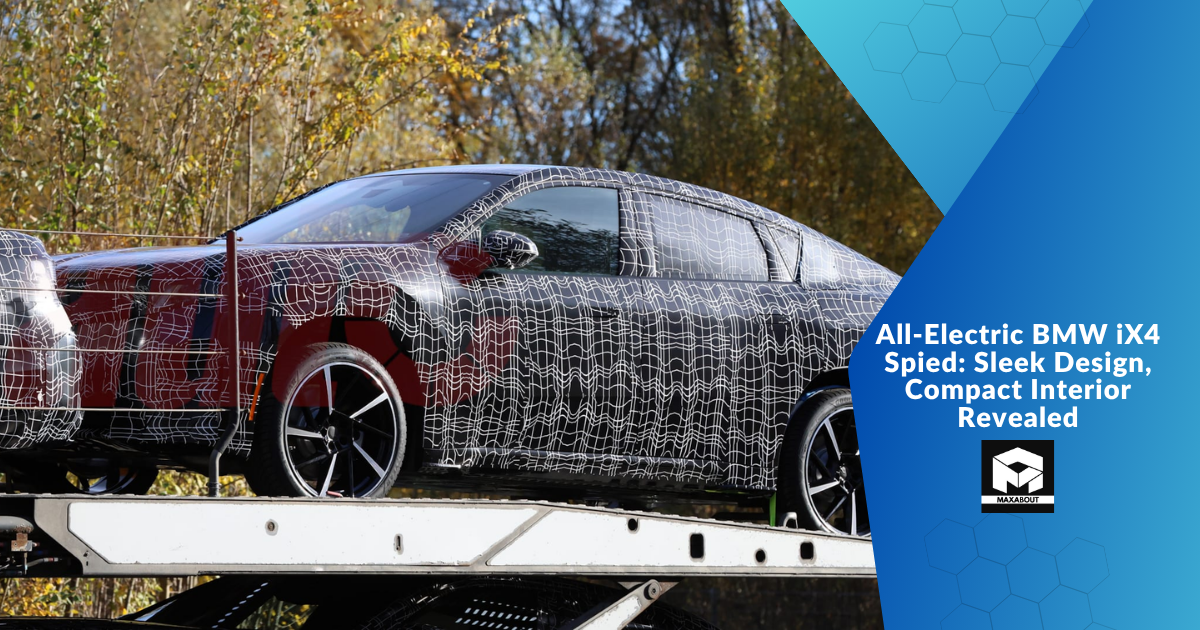 All-Electric BMW iX4 Spied: Sleek Design, Compact Interior Revealed