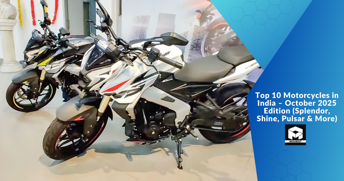Top 10 Motorcycles Oct 2025 – Splendor, Shine, Pulsar, Apache, Raider, Platina