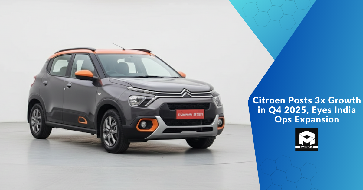 Citroen Posts 3x Growth in Q4 2025, Eyes India Ops Expansion
