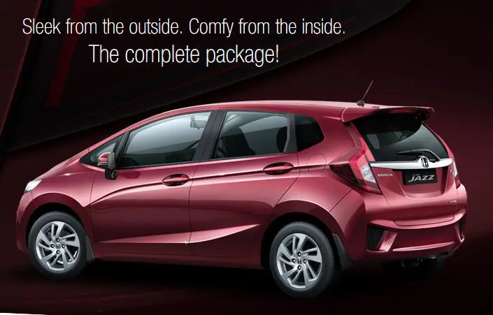 2015 Honda Jazz Rear 3-Quarter