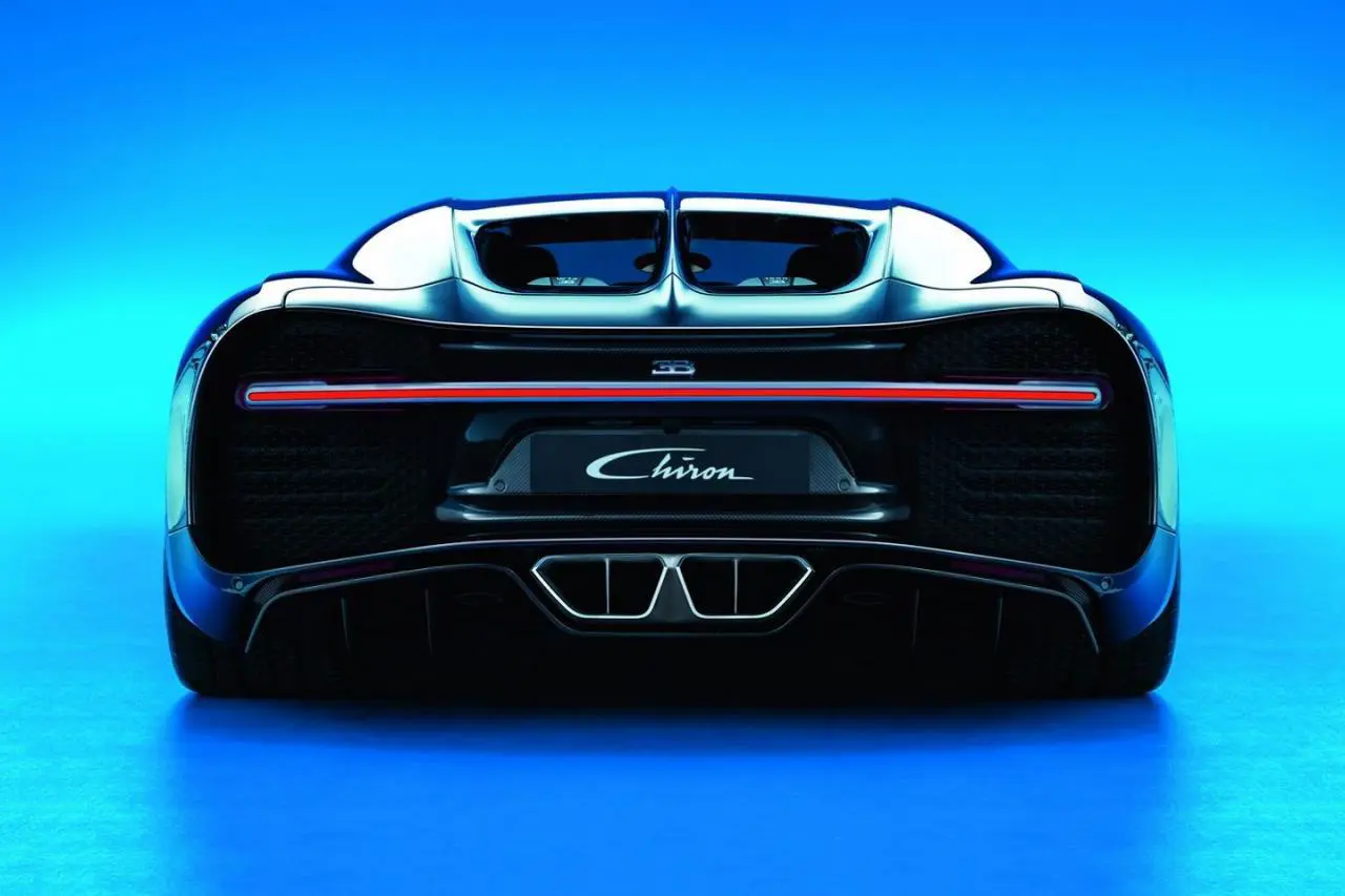 Bugatti Chiron W16 Rear View