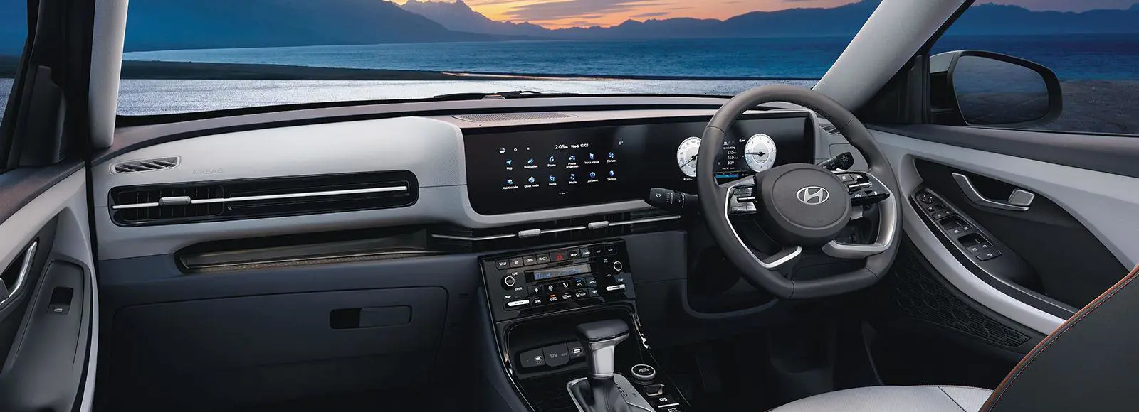 Hyundai Creta Integrated Infotainment and Cluster Screen