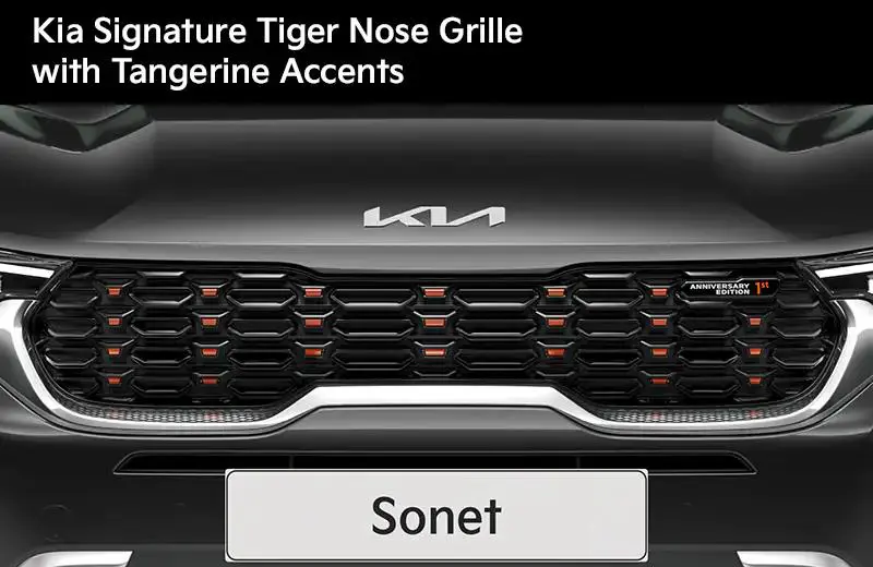 Kia Sonet Anniversary Edition Front Grille