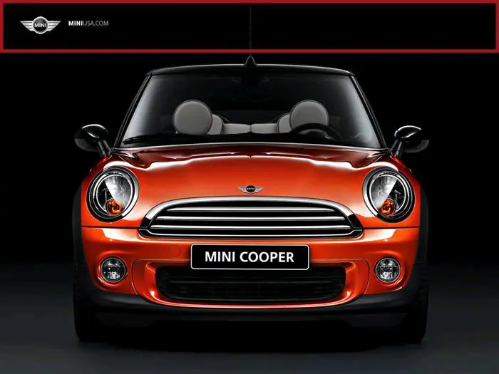 Mini Cooper Convertible Front View