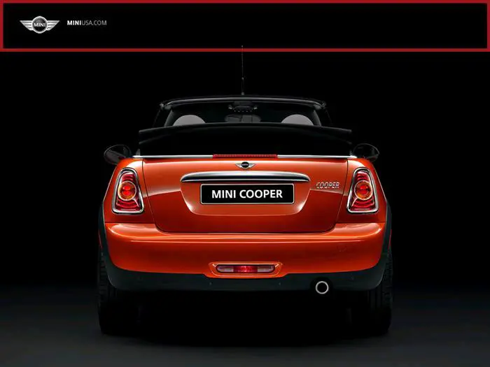 Mini Cooper Convertible Rear View