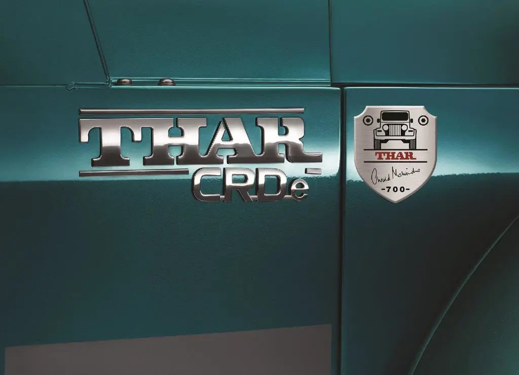 Mahindra Thar 700 Signature Edition Badge