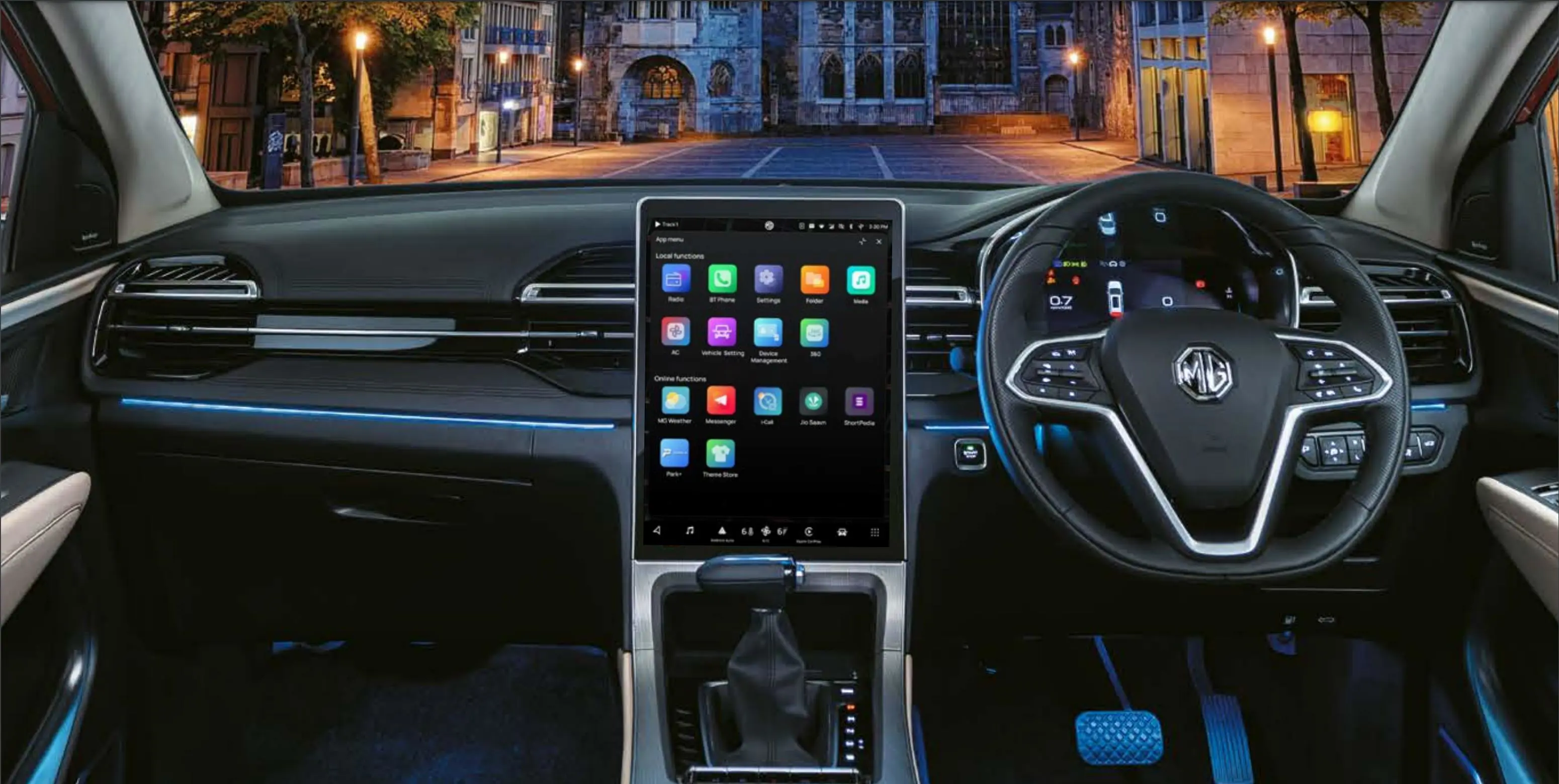 MG Hector Plus 6-Seater Dashboard