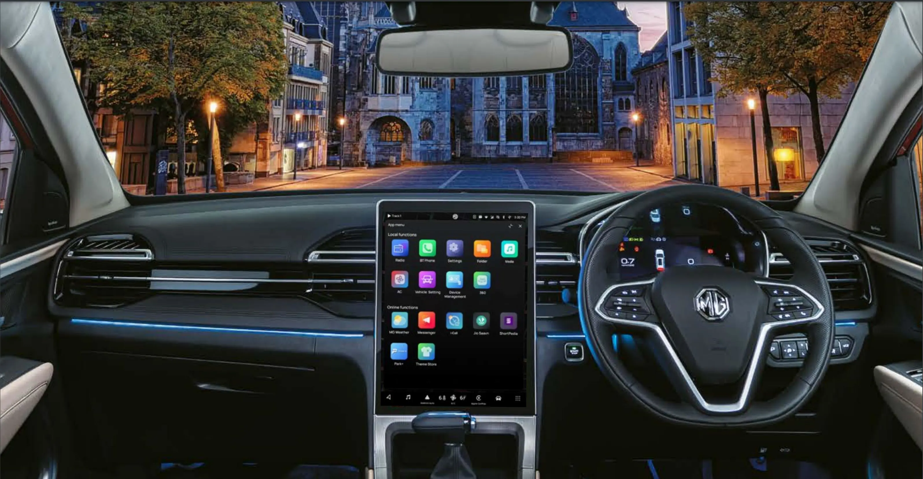 MG Hector Plus 7-Seater Dashboard