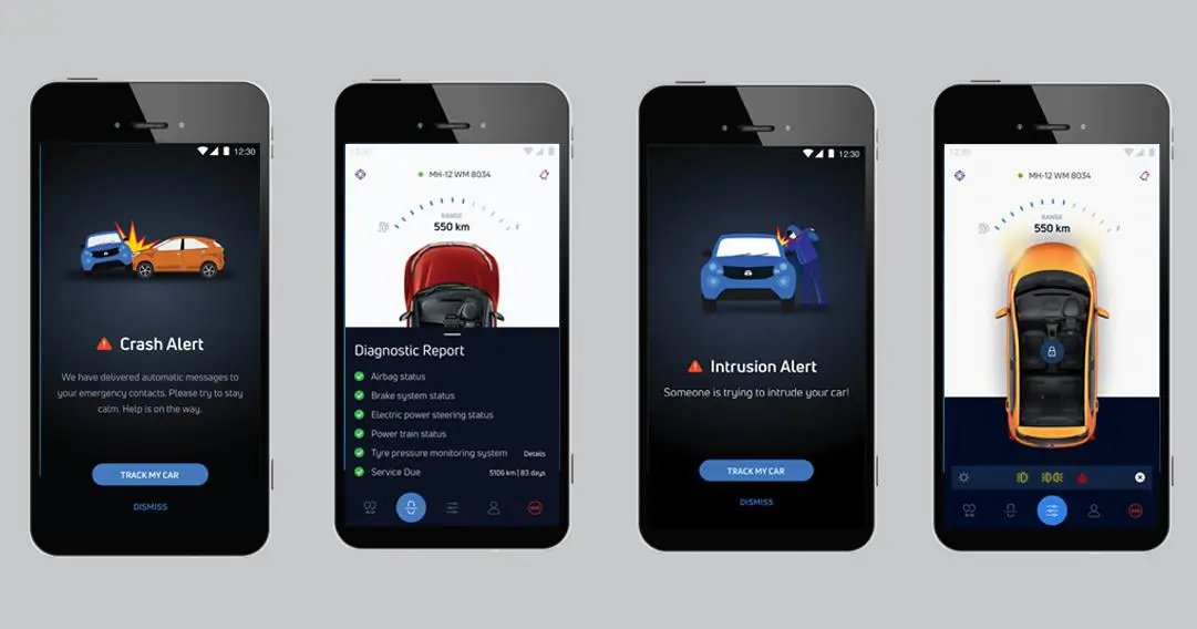 Tata Nexon Premium Connected Car Safety Features