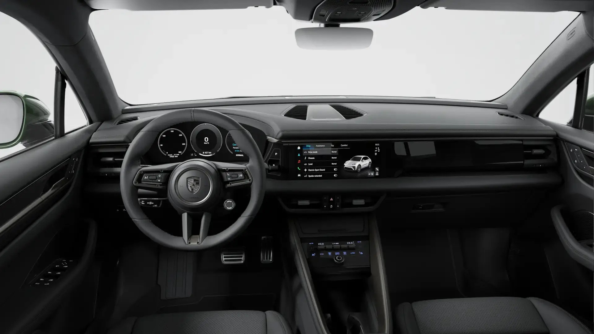 Porsche Macan Turbo EV Dashboard