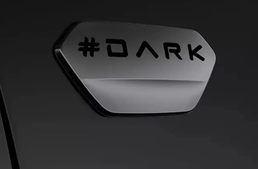 Tata Safari Dark Edition Invincible Dark Badge