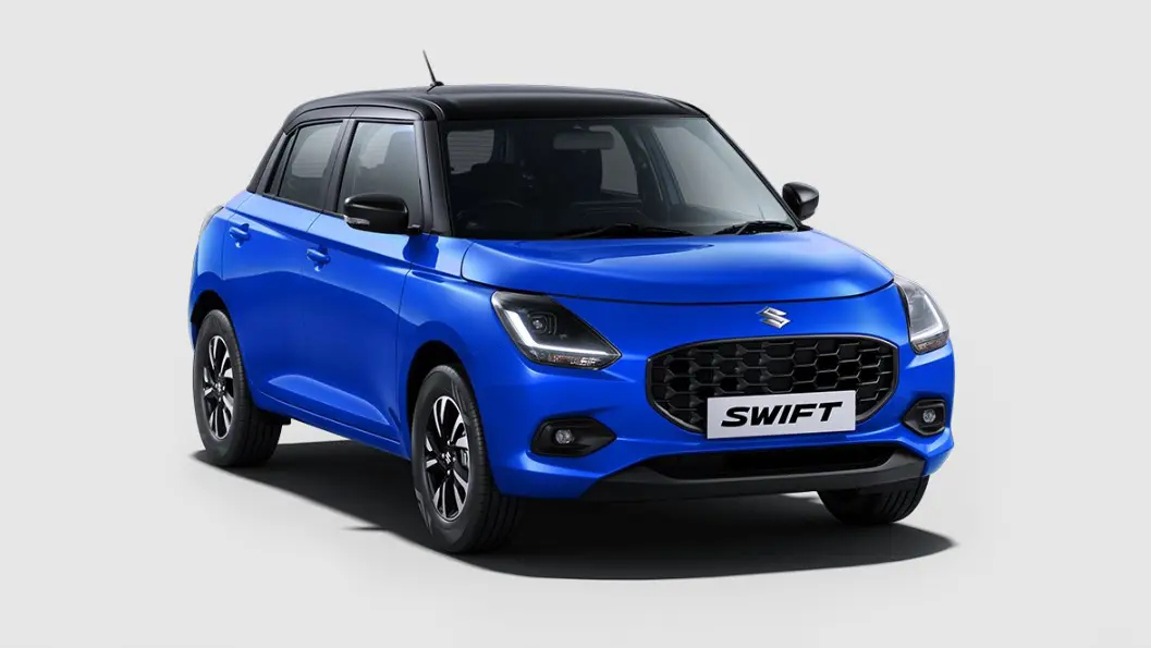 Luster Blue with Midnight Black Roof