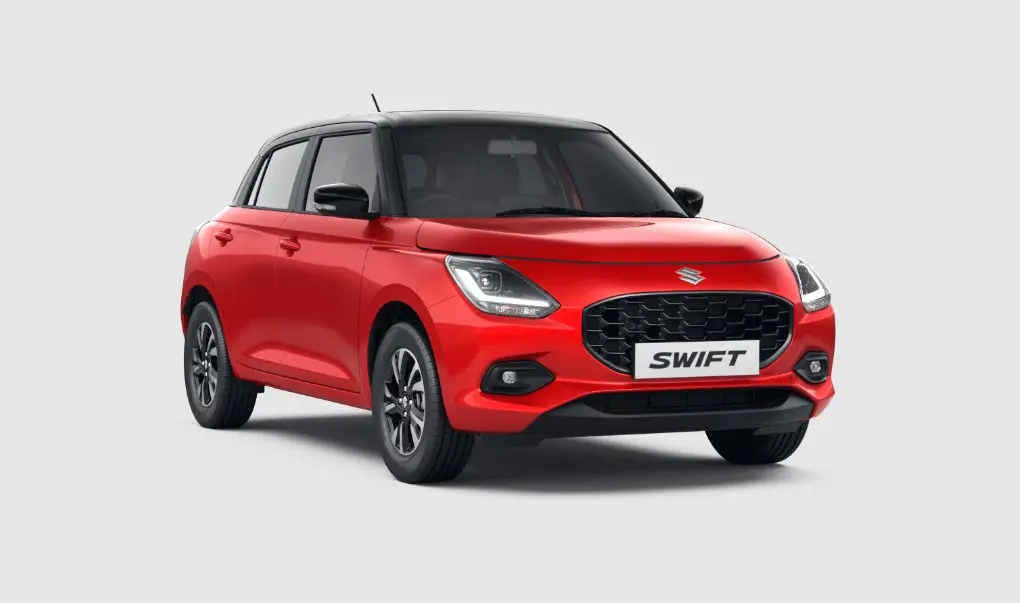 Sizzling Red with Midnight Black Roof