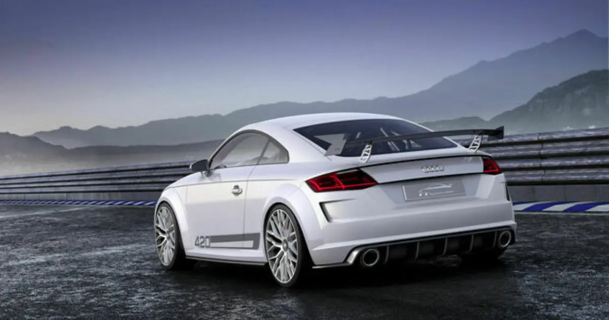 Audi TT Quattro Rear 3-Quarter View