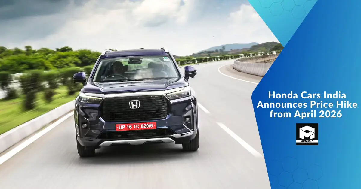 Honda Cars India Announces Price Hike from April 2026 