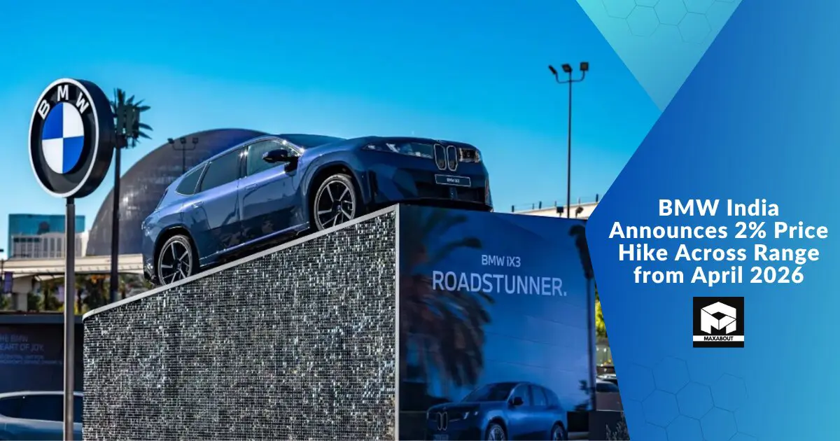 BMW India Announces 2% Price Hike Across Range from April 2026