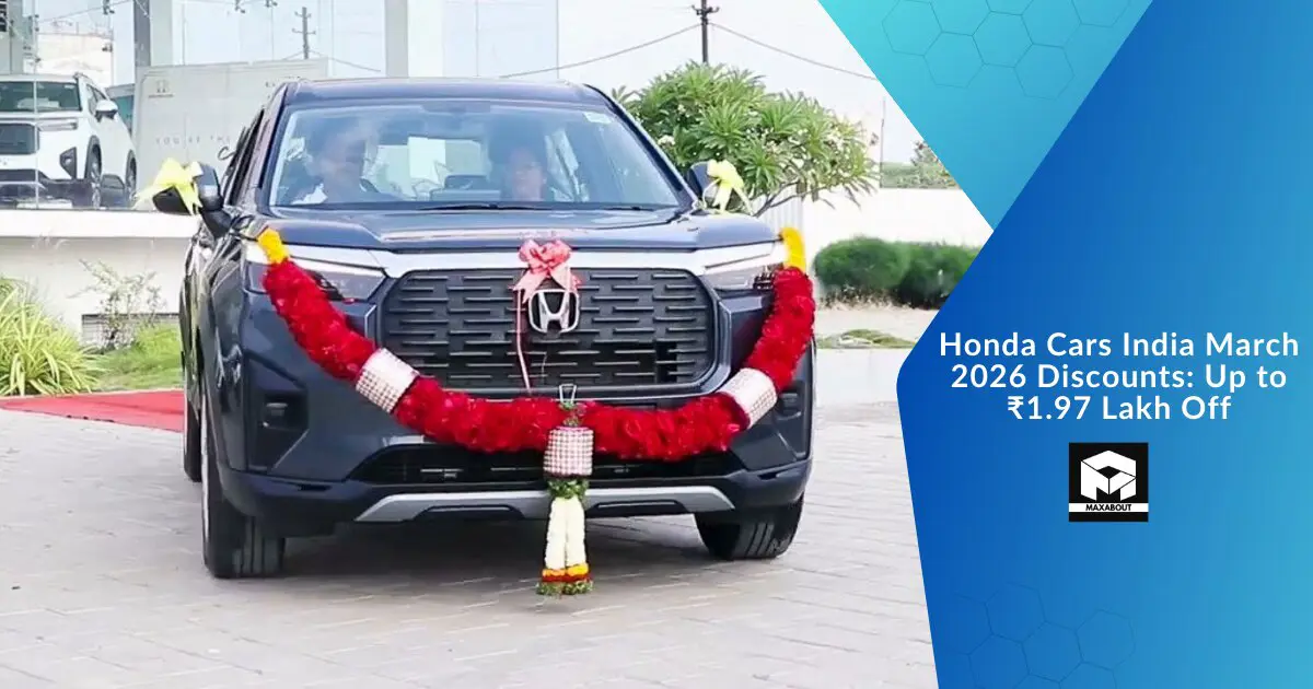 Honda Cars India March 2026 Discounts: Up to ₹1.97 Lakh Off