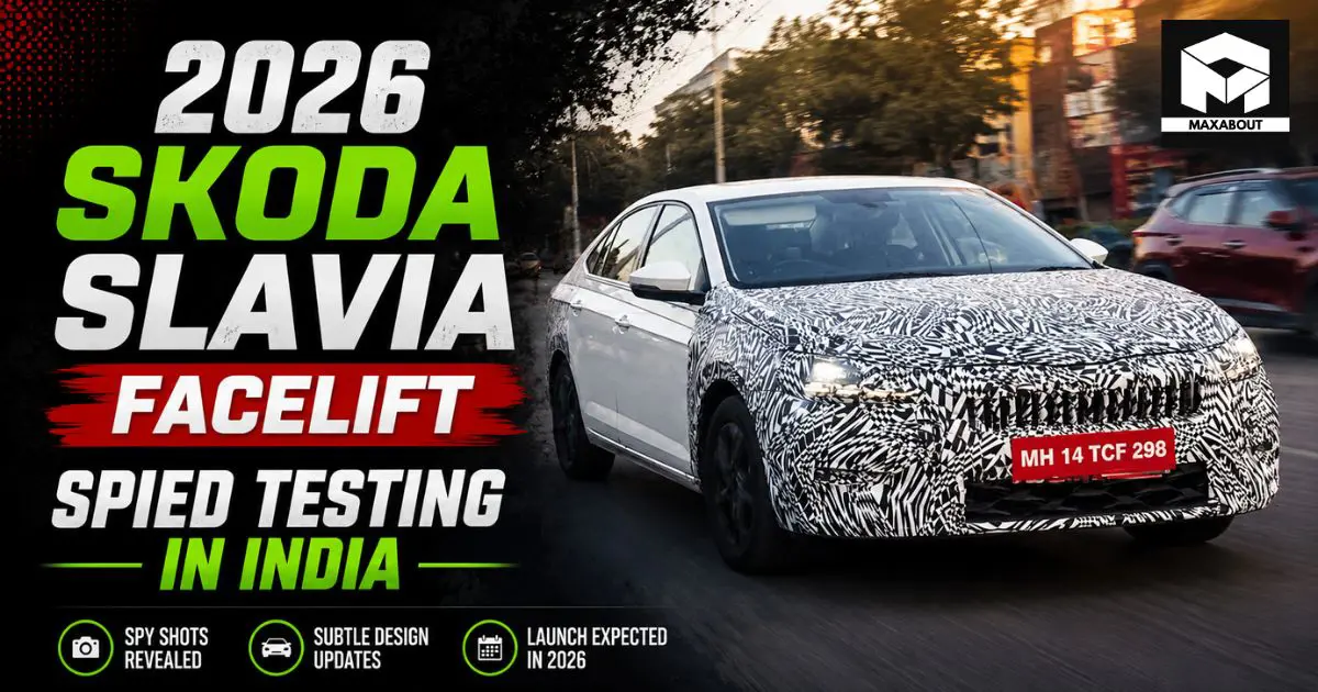 2026 Skoda Slavia Facelift Spied Testing in India