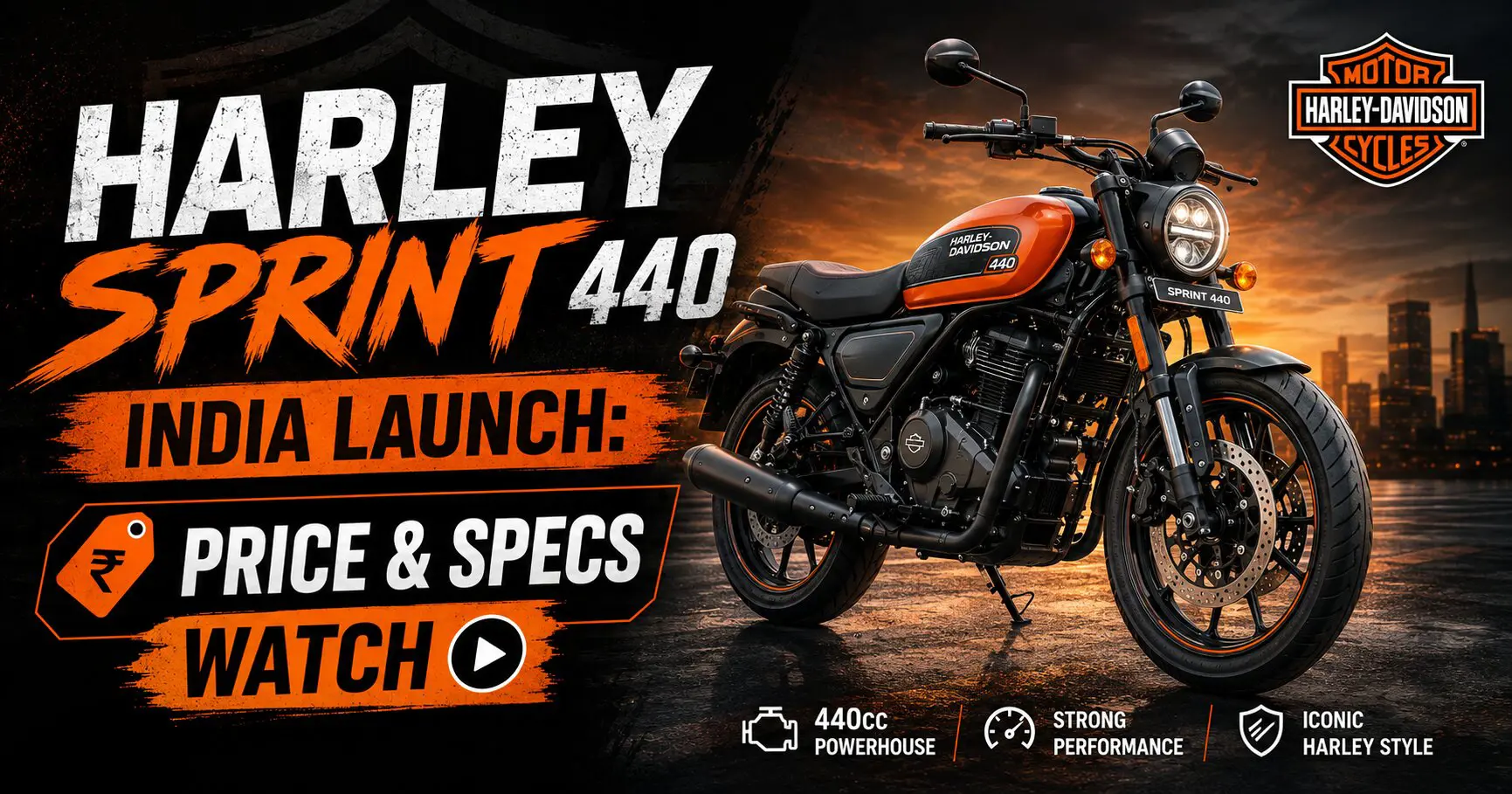 Harley Sprint 440 India Launch: Price & Specs Watch
