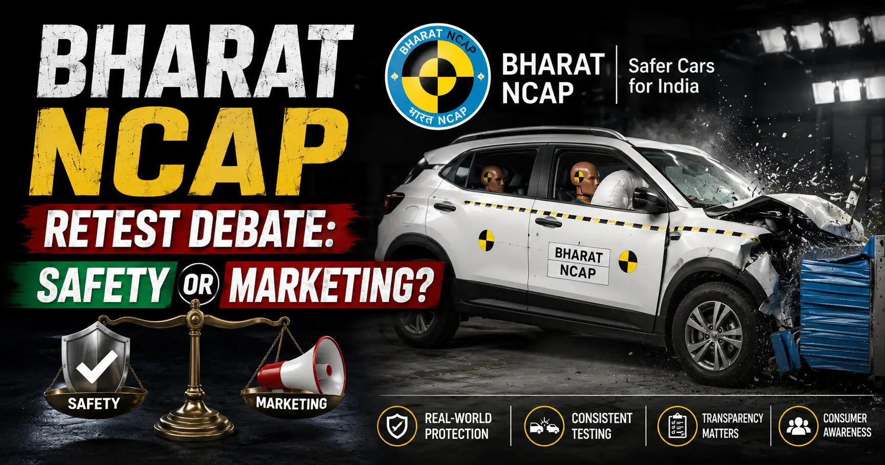 Bharat NCAP Retest Debate: Safety or Marketing?