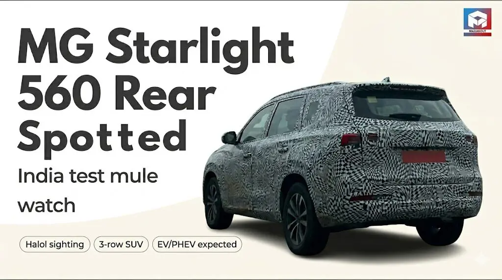 MG Starlight 560 Spied Again in India: What We Know