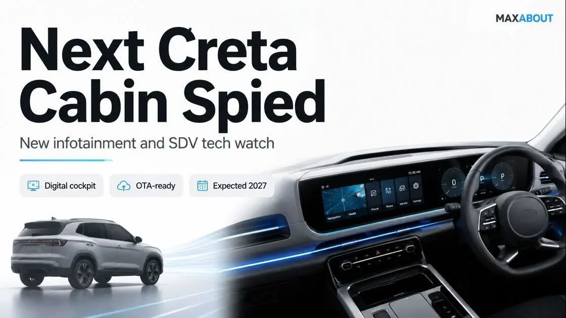 New Hyundai Creta Interior Spied With Pleos Connect & SDV