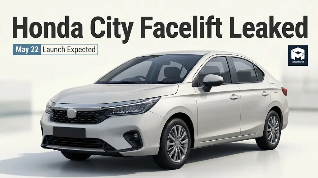 Honda City Facelift Leaked Before May 22 Launch