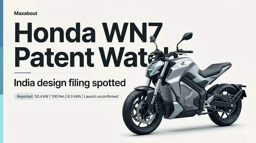 Honda WN7 Electric Bike Design Patent Filed in India