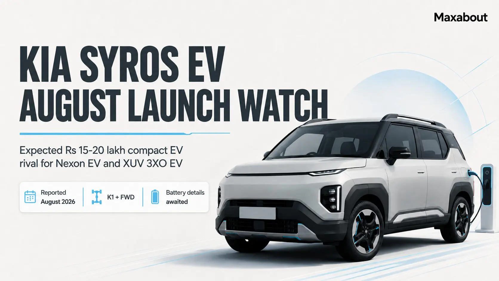 Kia Syros EV Launch in August 2026: What to Expect