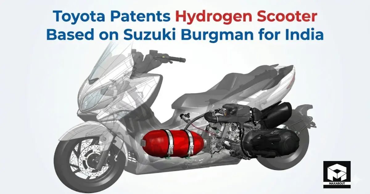 Toyota Patents Hydrogen Scooter Based on Suzuki Burgman for India