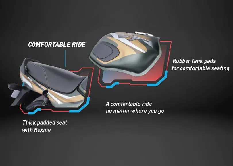 Bajaj CT 110 Seat and Fuel Tank