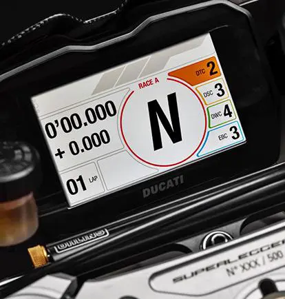 Ducati Superleggera V4 Instrument Console