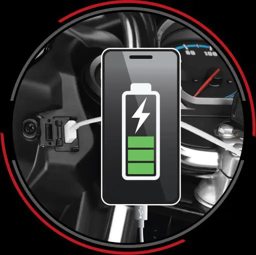 Hero Super Splendor All Black USB Charger