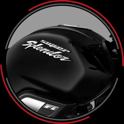 Hero Super Splendor All Black Fuel Tank