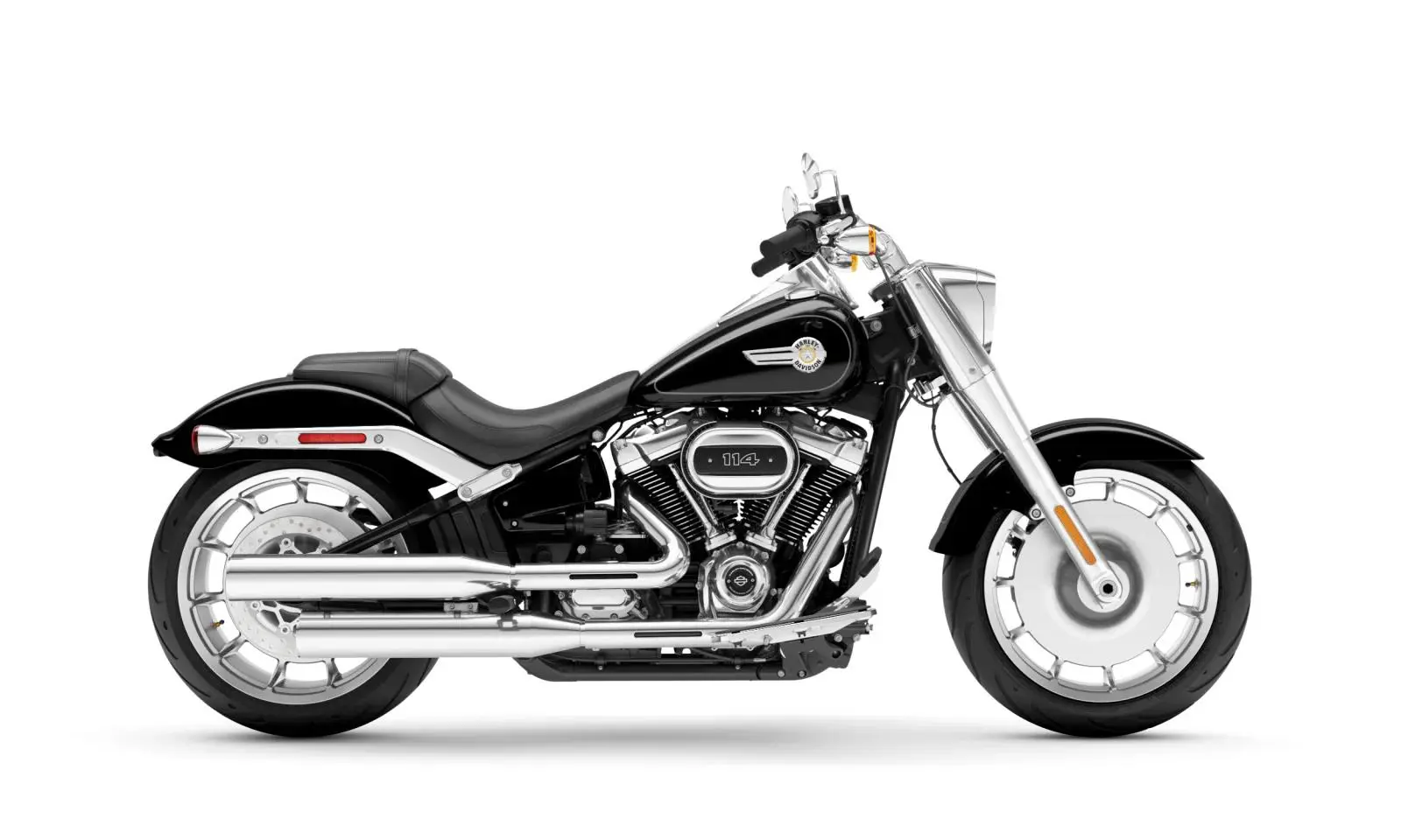 Harley Davidson Fat Boy in Vivid Black Colour